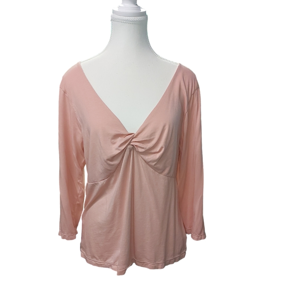 Old Navy Pink Top XXL Cotton Modal